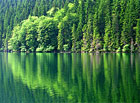 Černé jezero z Jezerní stěny.