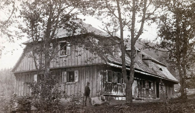 Myslivna u Černého jezero kolem roku 1878, Ignac Kranzfelder