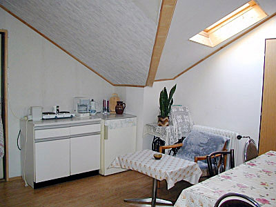 Čtyřlůžkový apartmán v penzionu Mirei