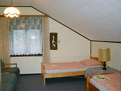 Čtyřlůžkový apartmán v penzionu Mirei