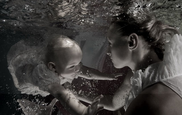 Plavání kojenců a batolat v penzionu Myslivna