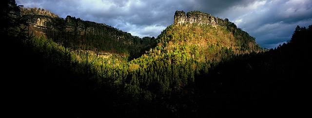 Křídelní stěny v národním parku České Švýcarsko