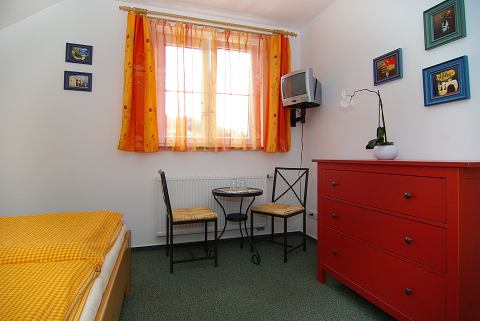 Zelený pokoj v penzionu U Achilla | ubytování Český Krumlov