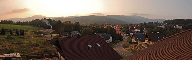 Panoramatický pohled z penzionu U Beranů