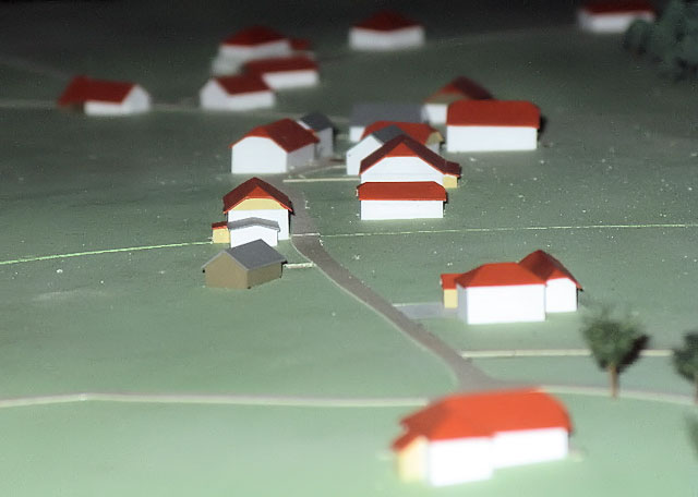 3D model bývalé osady Nové Údolí v železničním muzeu