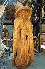 Pradědova galerie U Halouzků - dřevěná socha orla.