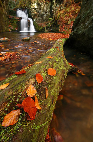 Podzimní nálada u Rešovksého vodopádu