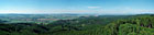 Panoramatický výhled z rozhledny Brdo, Chřiby.