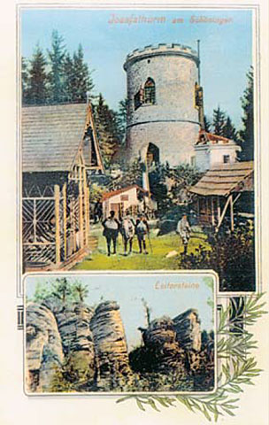 Stavby na vrcholu Kletě po roce 1913