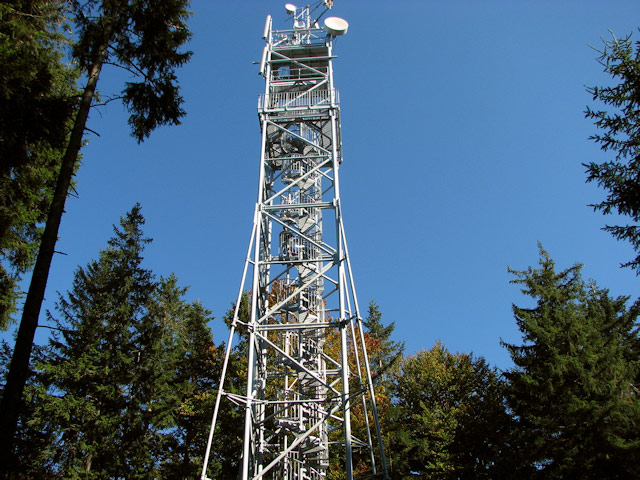 Rozhledna a telekomunikační věž Kraví hora, Hojná Voda