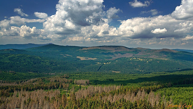 Rozhledna Poledník, Šumava - panoramatický výhled
