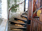 Rozhledna Žalý - schodiště na vyhlídkový ochoz.