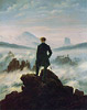 Asi nejznámější dílo malíře Caspara Davida Friedricha z roku 1818. Údajně se jedná o pohled ze Saského Švýcarska směrem do Čech na Růžák.

