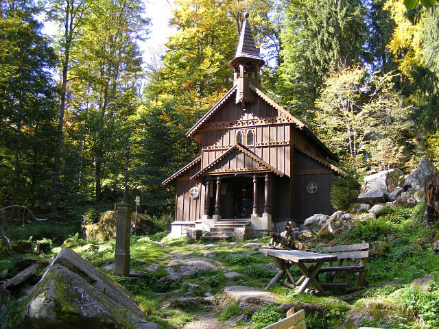 Stožecká kaple - dřevěná poutní kaple Panny Marie