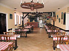 Salónek v restauraci Mšeno jako příležitostná sušárna.