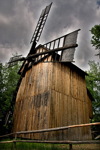 Větrný mlýn z obce Kladníky