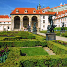 Valdštejnská zahrada v Praze - pohled směrem k Sala terreně.