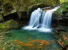 Vodopády na říčce Satině představují nejznámější vodopády v CHKO Beskydy. Zdejší říční skalnaté koryto se považuje za jedno z nejdelších (1 km) a nejtypičtějších pro moravskou část Karpat. Přírodní památka.

