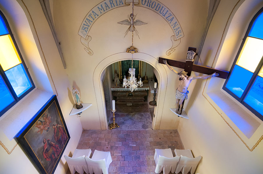 Kaple Navštívení Panny Marie, interiér | Zámek  Radíč