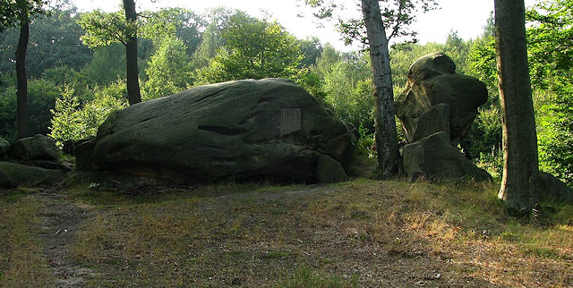 Zikmundova skála v přírodním parku Chřiby