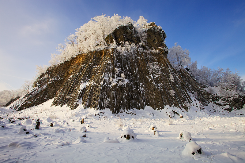 Zlatý vrch v zimě | Lužické hory